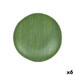 Eetbord Groen Ø 26 cm (6 Stuks)