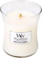 WoodWick Hourglass Medium Geurkaars - White Tea & Jasmine - 60 branduren