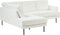 BREDA - Hoekbank 4-zits - Wit - Rechtszijdig - Polyester