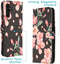 iMoshion Hoesje Geschikt voor Samsung Galaxy A13 (5G) / A04s Hoesje Met Pasjeshouder - iMoshion Design Softcase Bookcase - Zwart / Blossom Watercolor Black