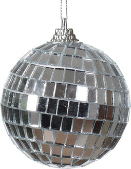 Kerstballen foam d6l6 cm zilver kerst