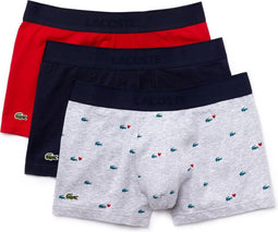 Lacoste Heren 3-pack Trunk - Regular fit - Navy Blue/Silver Chine (3-pack)