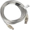 USB A to USB B Cable Lanberg CA-USBA-12CC-0050-TR Transparent 5 m (5 m)
