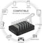 Multi Charging Station USB Charger Multiple Charging Station for Multiple Devices Docking Stations with Fast Wireless Charger 10 W Qi Charging Surface and 4 USB Ports for Smartphone Mobile Phone Tablet