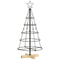 Kerst Cone Boom met standaard Zwart 90 cm Staal