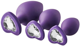 Dream Toys Buttplug FLIRTS ANAL TRAINING KIT GEM STONE Paars