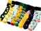 Smiling Socks® Fruit and Wine 7-Pack - Sokken Met Print - Antislip sokken - Kleurvol - Giftbox - Unisex - Cadeau voor haar | Leuke Sokken