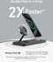 Anker MagGo B25M1311 - Draadloos Oplaadstation 3-in-1 - Qi2 15W Snellader voor Apple