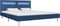 vidaXL - Bedframe - met - LED - stof - blauw - 160x200 - cm