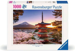 Puzzel Kersenbloesem bij de Fuji berg
