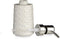 Zeepdispenser Keramisch Zilverkleurig Wit 150 ml (6 Stuks)