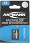 Ansmann 9V Lithium - Batterij - 10 jaar levensduur - Tot 700% meer vermogen