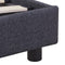 vidaXL - Bedframe - stof - donkergrijs - 140x200 - cm