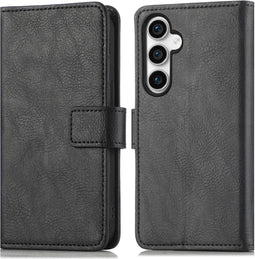 imoshion Hoesje Geschikt voor Samsung Galaxy S23 FE Hoesje Met Pasjeshouder - imoshion Luxe Bookcase - Zwart