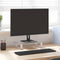 vidaXL - Monitorstandaard - 40x20x8 - cm - gehard - glas - en - metaal - wit