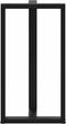 vidaXL - Bartafelpoten - 2 - st - T-vormig - 60x35x(110-111) - cm - staal - zwart