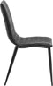 MONTANA - Eetkamerstoel - Zwart - Kunstleer