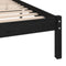 vidaXL - Bedframe - massief - hout - zwart - 90x190 - cm