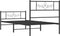 vidaXL - Bedframe - met - hoofd- - en - voeteneinde - metaal - zwart - 75x190 - cm