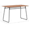 vidaXL - Eettafel - 120x60x73 - cm - massief - multiplex - staal - bruin