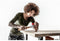 Halder baseplex hamer - nylon/celluloseacetaat - hout - 360gr - 30mm