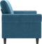 vidaXL - Tweezitsbank - 140 - cm - fluweel - blauw