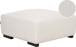 LUNGO - Ottomaan - Wit - Corduroy