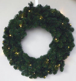 Holiday Tree - Alaskan Pine krans 50 cm met warm LED kerstboom