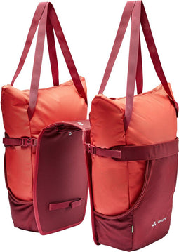 VAUDE TwinShopper - Fietstas - Dubbele uitneembare tassen - Hotchili