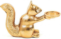 Housevitamin Eekhoorn Waxinelicht - Goud-17x5x11cm