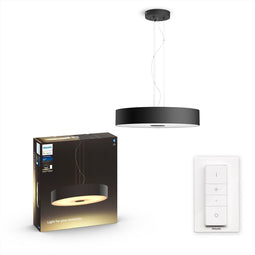Philips Hue Fair - Hanglamp - White Ambiance met dimmer - Zwart