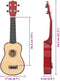 vidaXL - Ukuleleset - met - tas - voor - kinderen - sopraan - 21'' - lichthoutkleurig