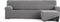 Hoes voor chaise longue met korte armleuning rechts Eysa JAZ Grijs 120 x 120 x 360 cm