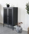 House-Nordic-Vitrinekast-Anna-met-gaasdeur-zwart
