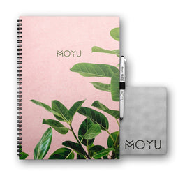 MOYU - Pink Planter Notebook - Uitwisbaar Notitieboek A4 Hardcover