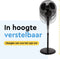 BRASQ F100 - Statiefventilator - 40 cm - Met Afstandsbediening - Timer - Slaapmodus - Zwart