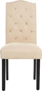 Set van 2 eetkamerstoelen SHIRLEY Beige