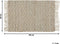 AFRIN - Laagpolig vloerkleed - Beige - 50 x 80 cm - Katoen