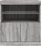 vidaXL - Dressoir - met - LED-verlichting - 60x37x67 - cm - grijs - sonoma - eiken