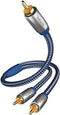 Inakustik 0040805 - RCA Kabel - 5 m - Blauw Zilver