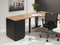 Ladeblok aanbouwstuk 80x60cm 4 laden kleur Zwart (RAL9005) topblad Speciale Kleur