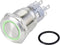 TRU COMPONENTS TC-10090964 LAS1-AGQ-22E/G/24V/S Vandalismebestendige druktoets 250 V/AC 3 A 2x aan/(aan) Moment Groen I