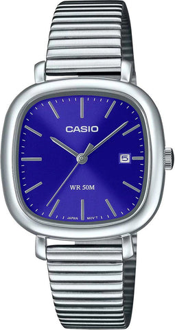 Casio Casio Collection LTP-B166D-2AVEF - Polshorloge - Staal - Ø 30 mm - Zilverkleurig