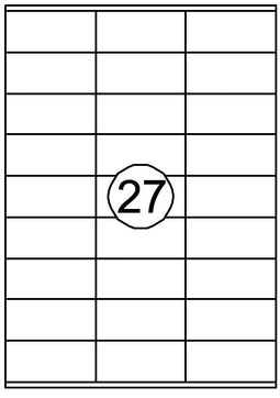 Quantore - Etiket 70x32mm 2700st | 10 stuks