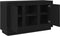 vidaXL - Zijtafel - Zwart - Eiken - 102x35x60 - cm - Bewerkt - Hout