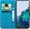 iMoshion Hoesje Geschikt voor Samsung Galaxy S21 Hoesje Met Pasjeshouder - iMoshion Mandala Bookcase - Turquoise