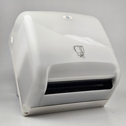 Qleaniq® Dispensers | Matic Tear & Go | Wit | 1 Stuk | Luxury | 509267 - (Dispenser Papieren Handdoekjes, Dispenser Papierrol, Euro Products, Handdoekautomaat, Tear & Go, E-Motion)