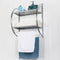Coast Handdoekrek - Metaal - 2 planken - Zilver - 45 x 25,5 x 55 cm