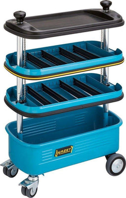 Kippers Rijssen Hazet 166N Gereedschapswagen - Met Inklapbare Plateaus - Inclusief gereedschap - 70 x 38 cm - Blauw