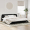 vidaXL - Bedframe - zonder - matras - 200x200 - cm - fluweel - zwart